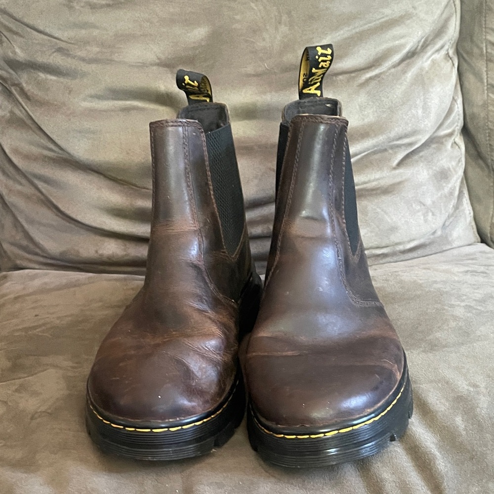 Dr. Martens Dark Brown Leather Chelsea Boots